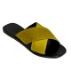 EKATI PONY LEATHER SANDAL - Yellow