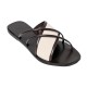 KORE CANVAS LEATHER SANDAL - Mocha