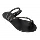 PERSEPHONE SHINE LEATHER SANDAL - Anthracite