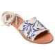 ELIA LEATHER SANDAL - Blue