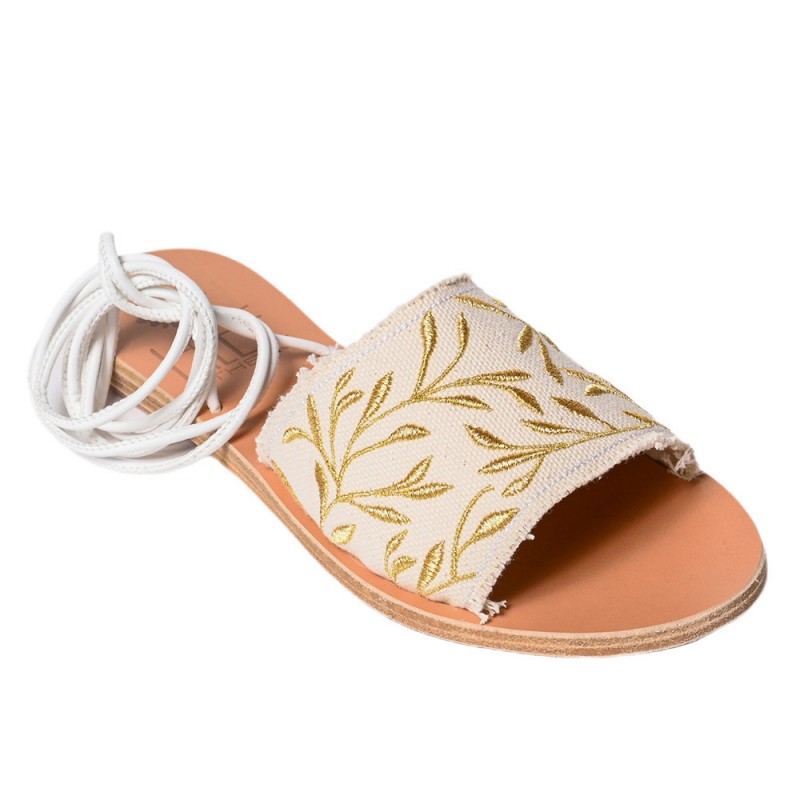 ELIA LEATHER SANDAL - Gold