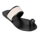 XENIA LEATHER SANDAL - Black