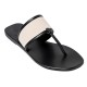 NIKI LEATHER SANDAL - Black