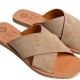 EKATI SUEDE LEATHER SANDAL - Nude