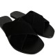 EKATI SUEDE LEATHER SANDAL - Black