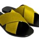 EKATI PONY LEATHER SANDAL - Yellow