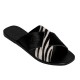 EKATI PONY LEATHER SANDAL - Zebra Black