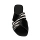 EKATI PONY LEATHER SANDAL - Zebra Black