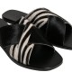 EKATI PONY LEATHER SANDAL - Zebra Black