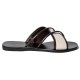 KORE CANVAS LEATHER SANDAL - Mocha