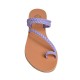 PERSEPHONE LEATHER SANDAL - Lavender