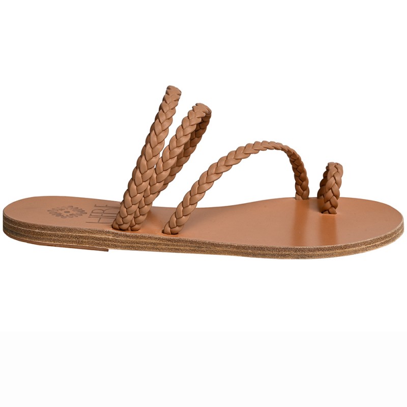 PERSEPHONE LEATHER SANDAL - Natural