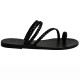 PERSEPHONE LEATHER SANDAL - Black