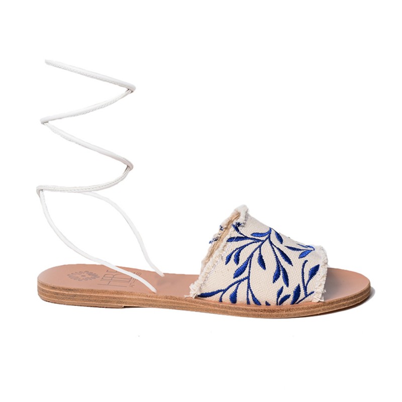 ELIA LEATHER SANDAL - Blue