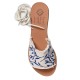 ELIA LEATHER SANDAL - Blue