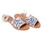 ELIA LEATHER SANDAL - Blue