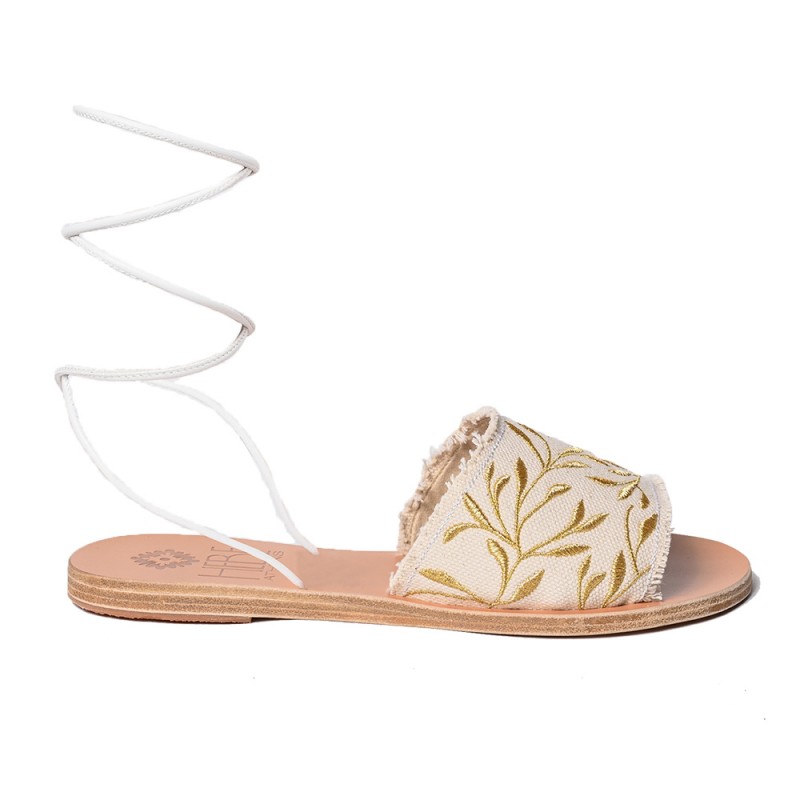 ELIA LEATHER SANDAL - Gold