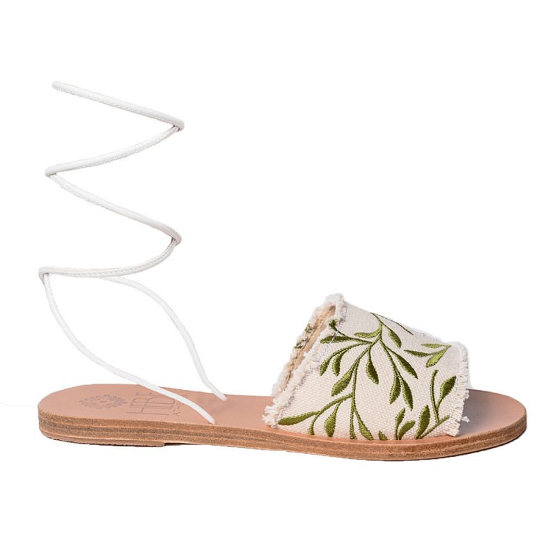 ELIA LEATHER SANDAL - Green