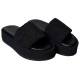 PUFFY IBIZA FLATFORM SLIDE - Black