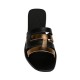 CARPO LEATHER SANDAL - Black Pink Gold