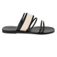 DOXA LEATHER SANDAL - Black