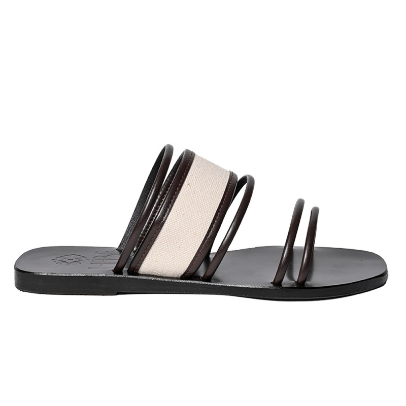 DOXA LEATHER SANDAL - Mocha