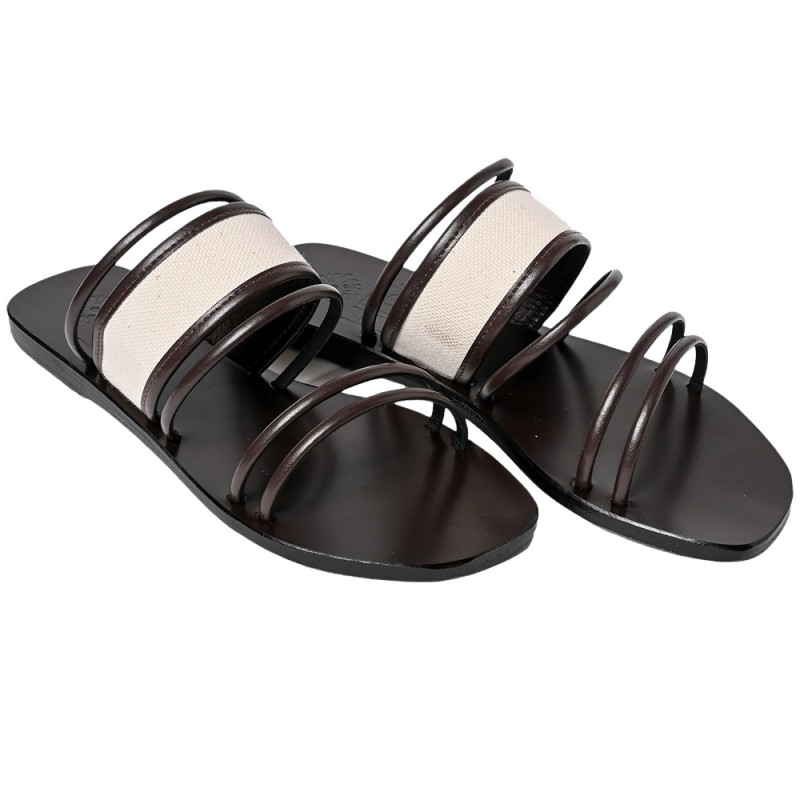 DOXA LEATHER SANDAL - Mocha