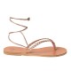 RHEA LEATHER SANDAL - Pink Gold