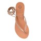 RHEA LEATHER SANDAL - Pink Gold