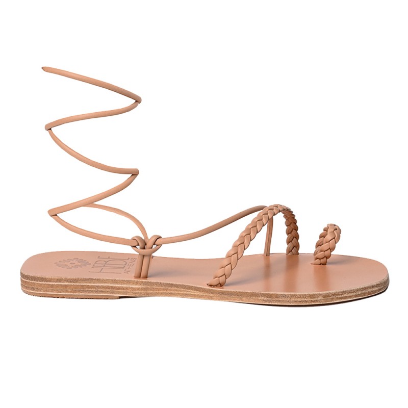 TINOS CORD LEATHER SANDAL - Natural