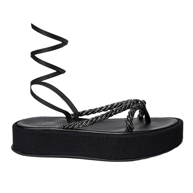 SALAMIS FLATFORM SLIDE - Black